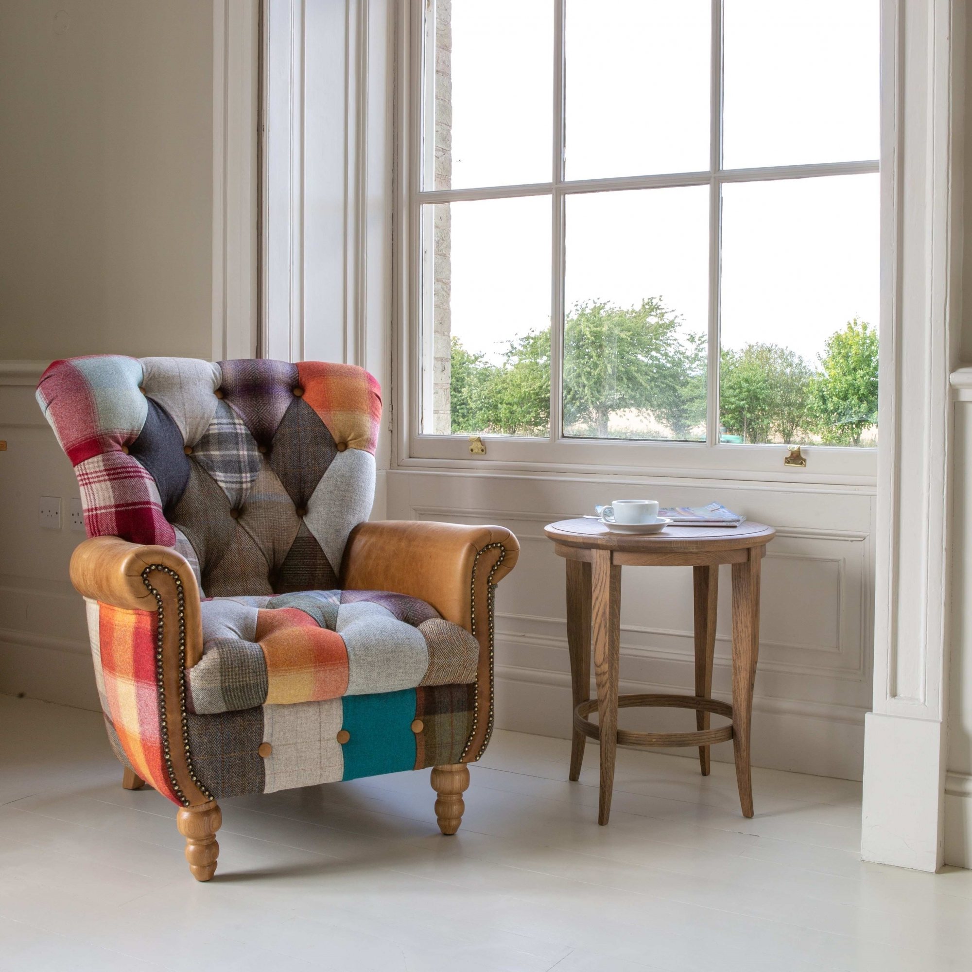 Patchwork wing online chair