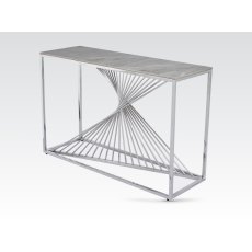 Calabria Console Table - Sintered Stone and Stainless Steel