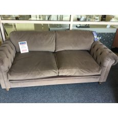 Gallery Grey Velvet Chesterfield