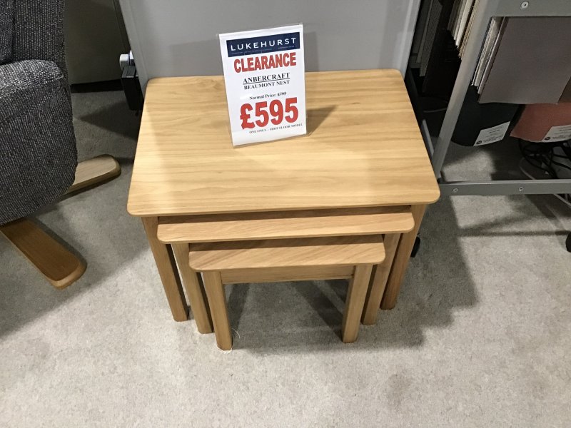 CLEARANCE PRODUCTS Anbercraft Beaumont Nest of Tables