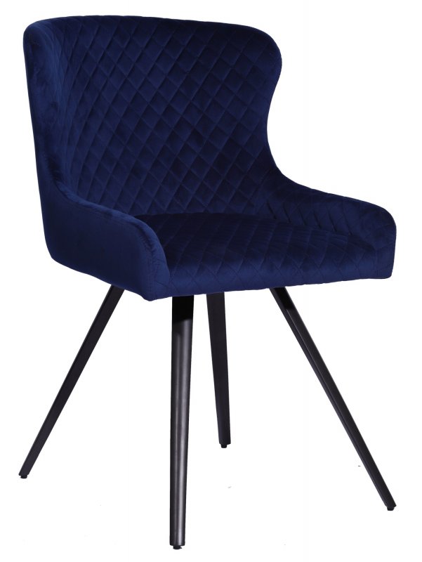 Classic Furniture Alpha Dining Chair Blue Velvet