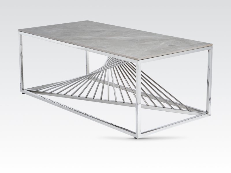 Annaghmore Agencies Calabria Coffee Table - Sintered Stone and Stainless Steel