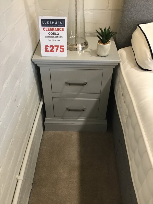 CLEARANCE PRODUCTS Coelo 2 Drawer Bedside