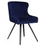 Alpha Dining Chair Blue Velvet