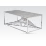 Calabria Coffee Table - Sintered Stone and Stainless Steel